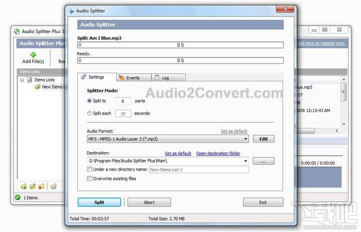 Audio Splitter Plus,Splitter Plus,Audio Splitter Plus下载,文件分割工具