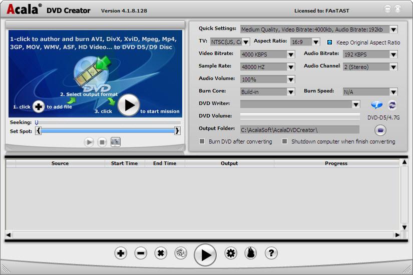 DVD专业制作工具,Acala DVD Creator.